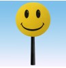 HappyBalls Happy Face Car Antenna Ball / Auto Dashboard Accessory (Yellow) (Fat Antenna) 